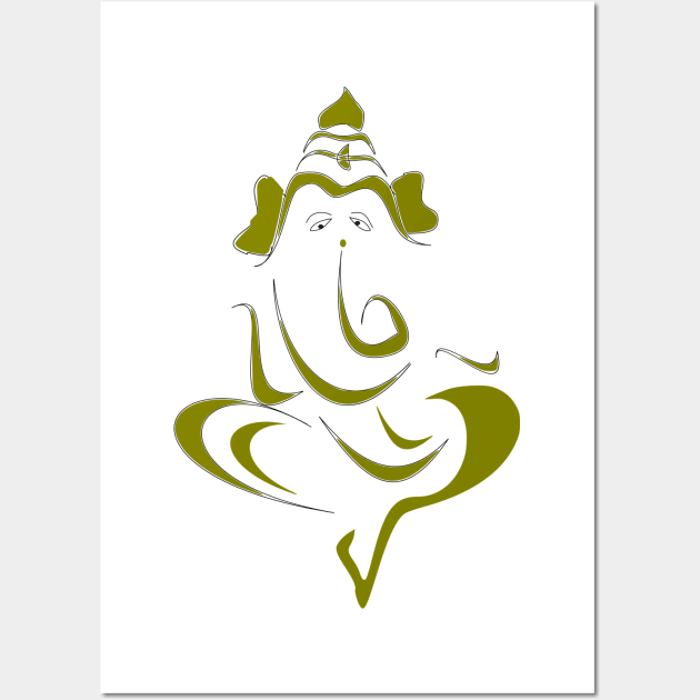 Lord Ganesha Wall Art by Preet28